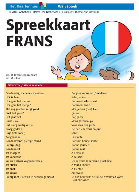 WFFSKA001 Spreekkaart Frans, taalkaart