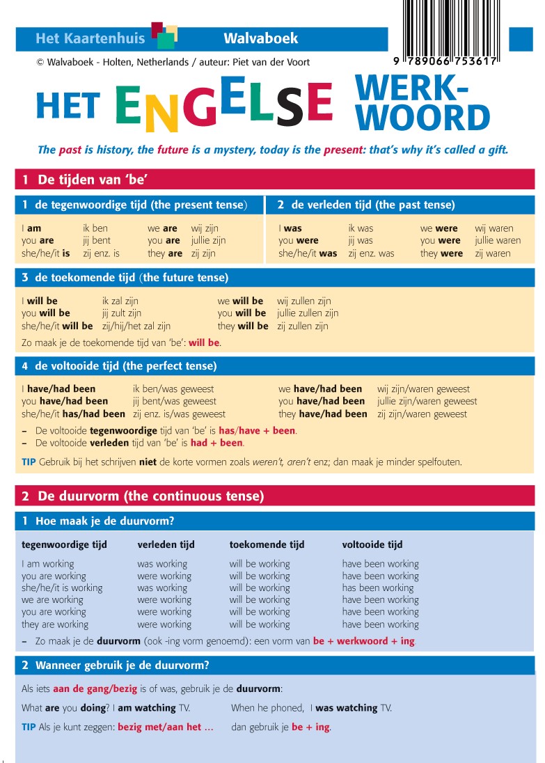 WEFHEW001 Het Engelse werkwoord, taalkaart